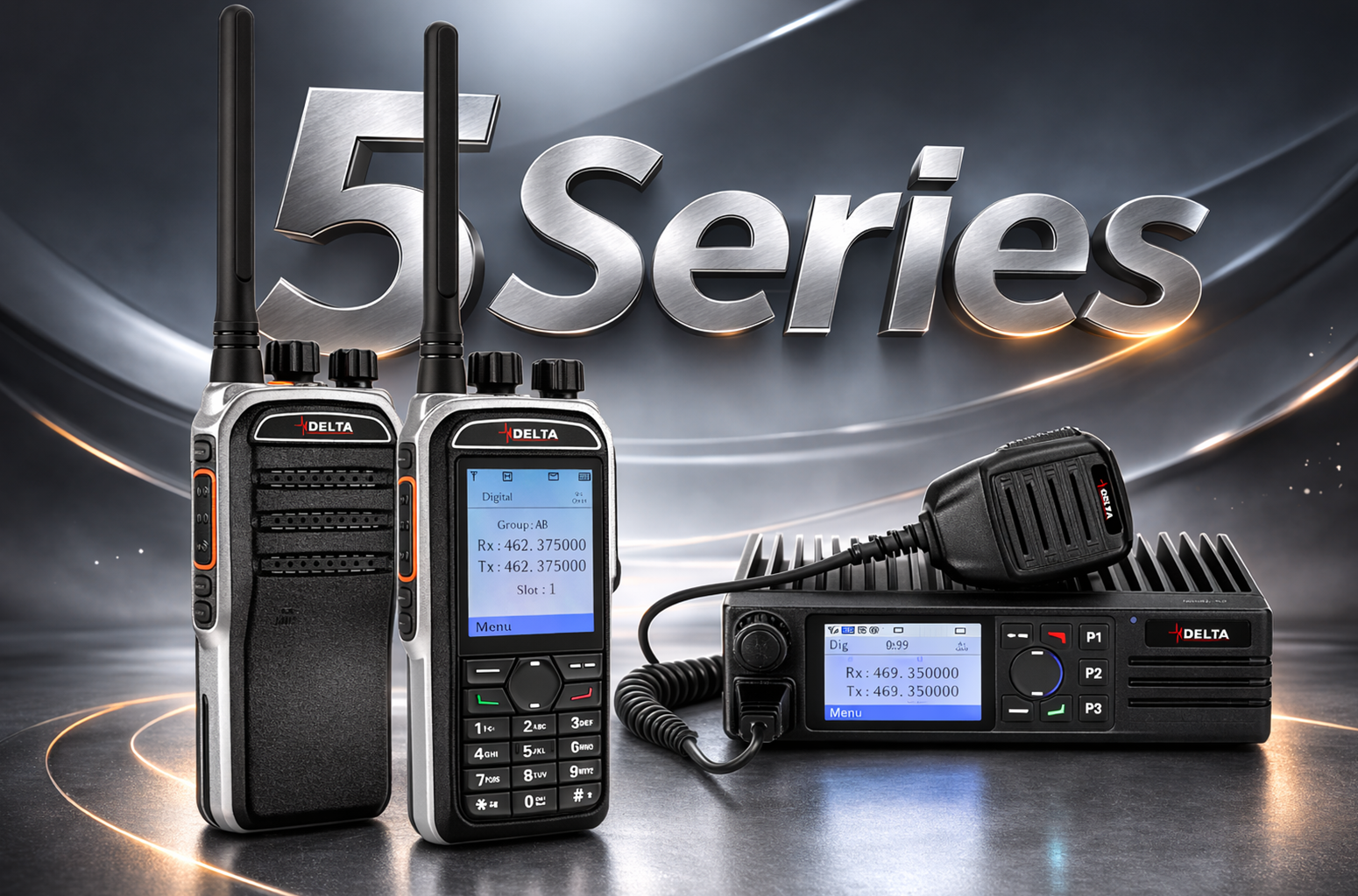 Delta 5 Series Family Front Pic | Delta Radio Group
